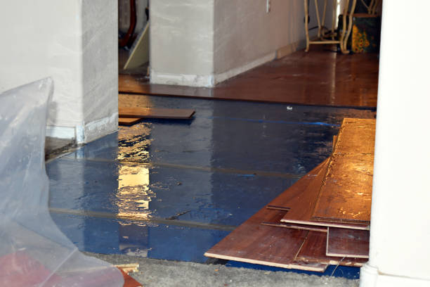 Professional Water Damage Restoration technician working in Burnsville, NC